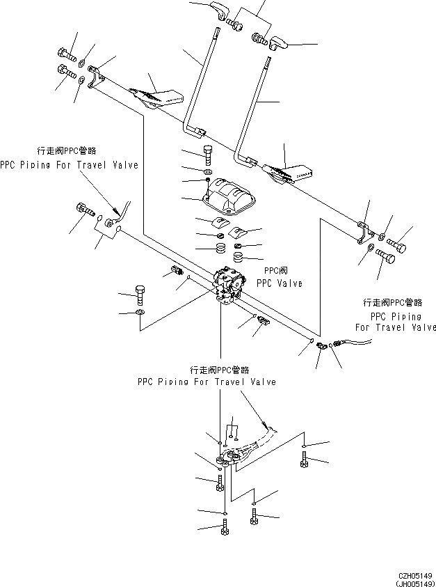 Схема запчастей Komatsu PC360-8M0 - КАБИНА(ПОЛ, РЫЧАГ УПРАВЛ-Я ХОДОМ) K [КАБИНА ОПЕРАТОРА И СИСТЕМА УПРАВЛЕНИЯ]