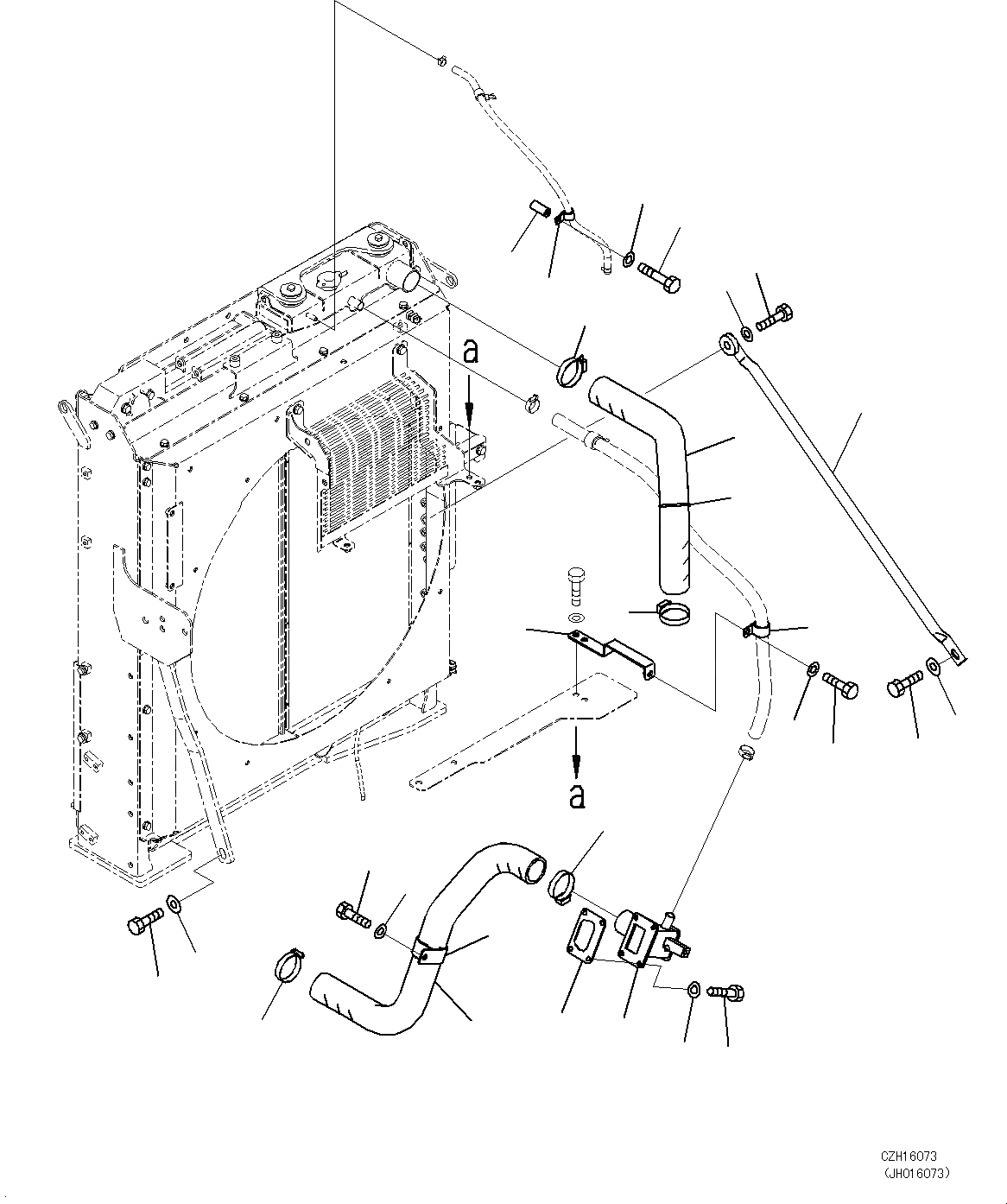 Схема запчастей Komatsu PC460LC-8 - СИСТЕМА ОХЛАЖДЕНИЯ (СИСТЕМА ТРУБ РАДИАТОРА) C [СИСТЕМА ОХЛАЖДЕНИЯ]