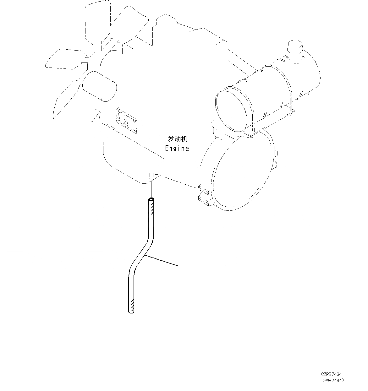 Схема запчастей Komatsu PC460LC-8 - FLUSHING ЧАСТИ И ДРЕНАЖНЫЕ ПАТРУБКИ ДВИГАТЕЛЯ W [ДРУГОЕ ОБОРУД-Е]