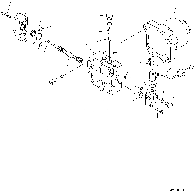 Схема запчастей Komatsu PC650LC-8E0 - СИСТЕМА ОХЛАЖДЕНИЯ (МОТОР ВЕНТИЛЯТОРА) (/) C [СИСТЕМА ОХЛАЖДЕНИЯ]