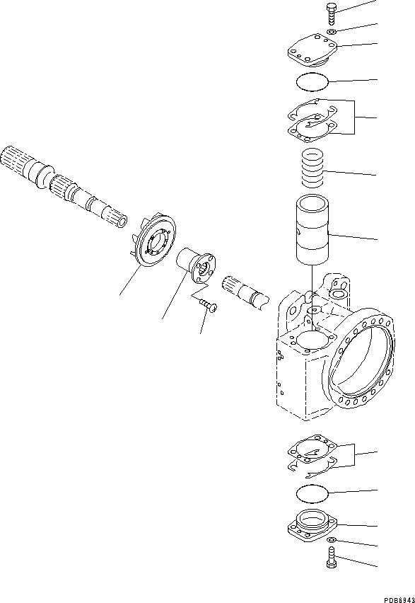 Схема запчастей Komatsu PC650LC-8E0 - ПОРШЕНЬ НАСОС (ВНУТР. ЧАСТИ, NO. НАСОС) (/) H [ГИДРАВЛИКА]