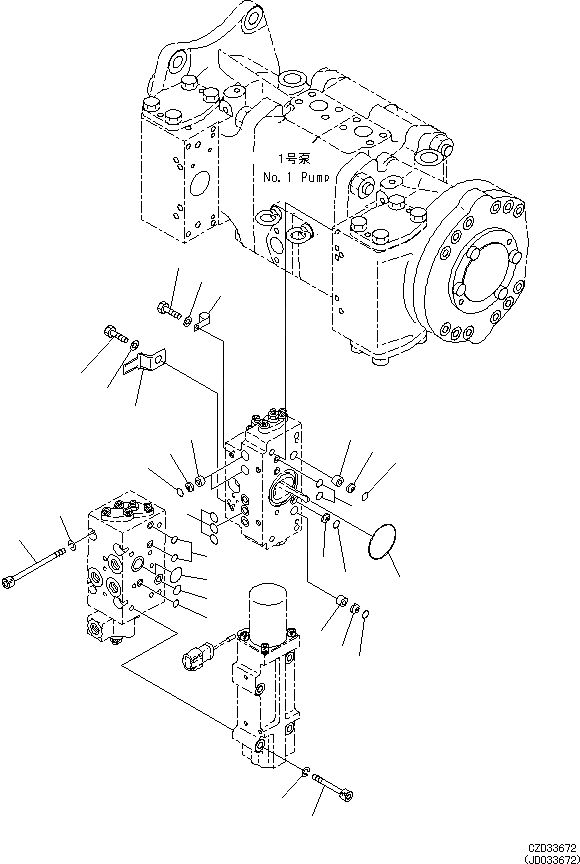 Схема запчастей Komatsu PC650LC-8E0 - ПОРШЕНЬ НАСОС (ВНУТР. ЧАСТИ, NO. НАСОС) (/) H [ГИДРАВЛИКА]
