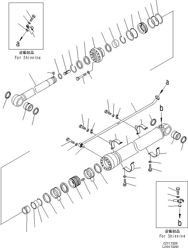 Схема запчастей Komatsu PC650LC-8E0 - ЦИЛИНДР РУКОЯТИ(ВНУТР. ЧАСТИ) T [РАБОЧЕЕ ОБОРУДОВАНИЕ]