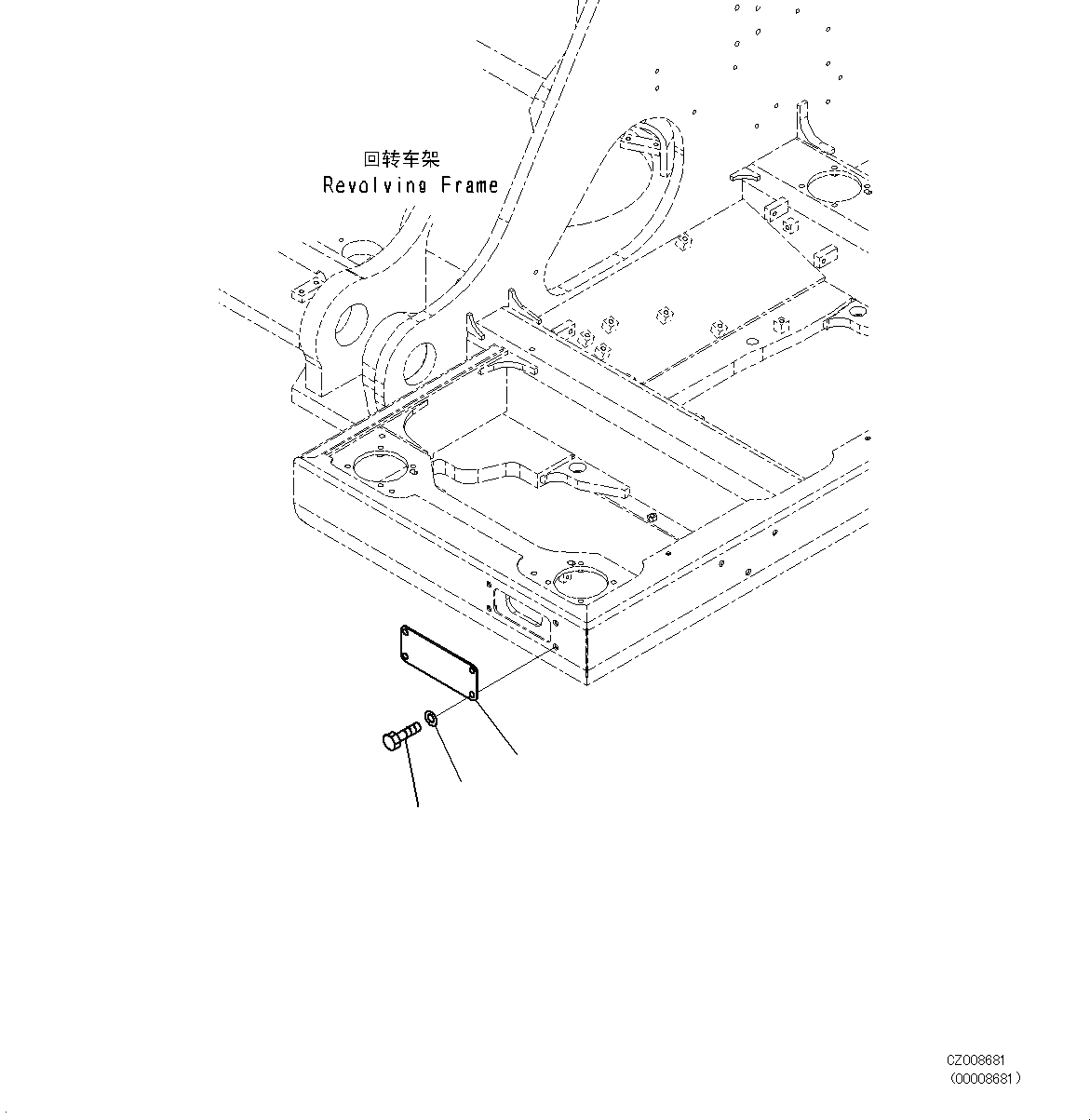 Схема запчастей Komatsu PC700LC-8E0 - БЕЗ ДОПОЛН. ЛАМПА РАБОЧ. ОСВЕЩЕНИЯ E [ЭЛЕКТРИКА]