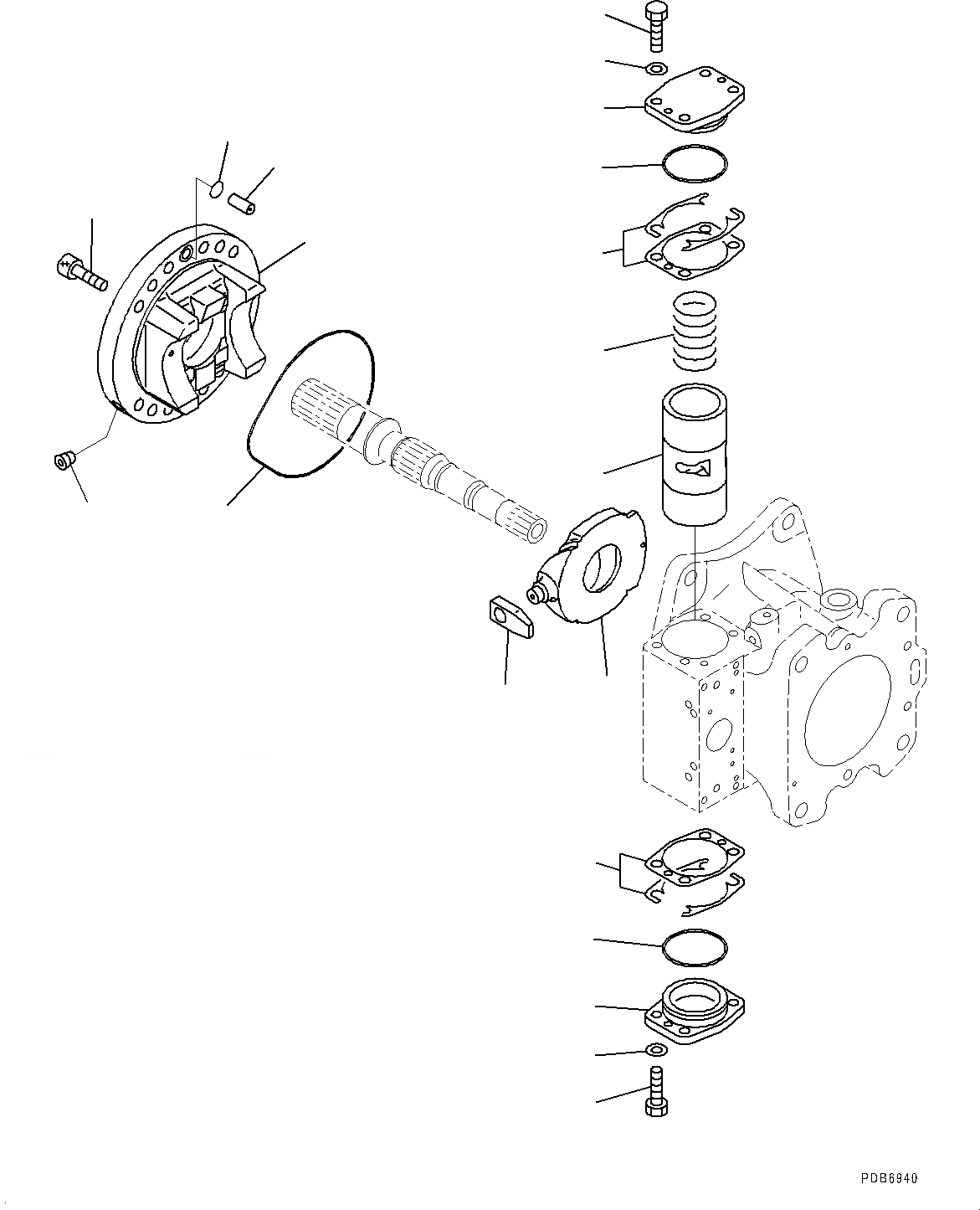Схема запчастей Komatsu PC700LC-8E0 - ПОРШЕНЬ НАСОС (ВНУТР. ЧАСТИ, NO. НАСОС) (/) H [ГИДРАВЛИКА]