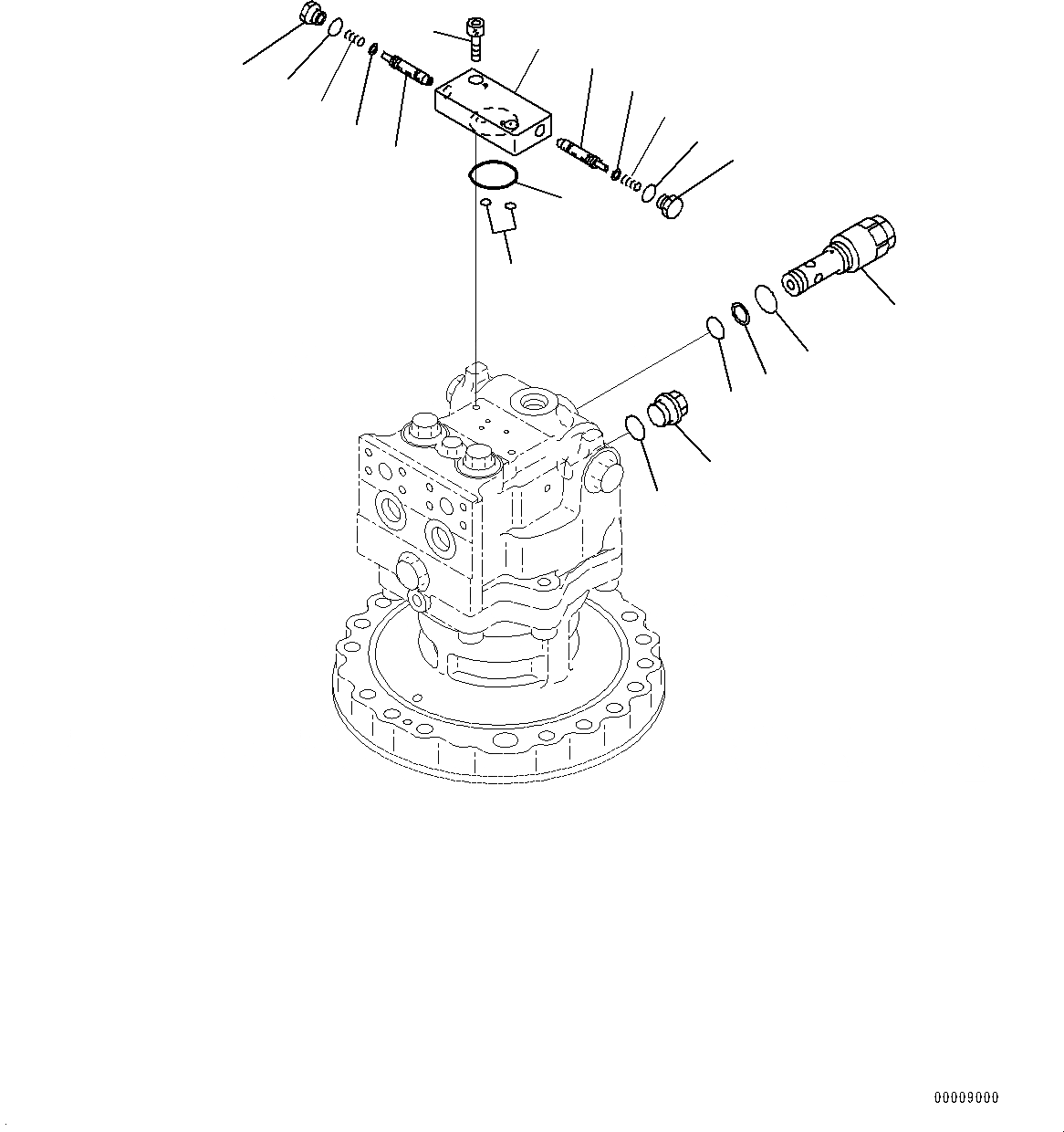 Схема запчастей Komatsu PC700LC-8E0 - МЕХАНИЗМ ПОВОРОТА И МОТОР (ВНУТР. ЧАСТИ, МОТОР ПОВОРОТА) (/) N [ПОВОРОТН. КРУГ И ITS КОМПОНЕНТЫ]