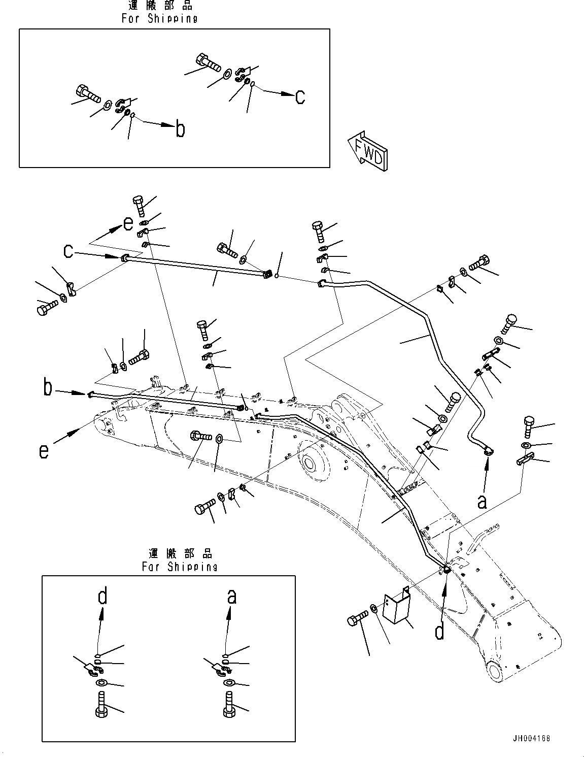 Схема запчастей Komatsu PC700LC-8E0 - СТРЕЛА (MM) (ЦИЛИНДР КОВША ТРУБЫ) T [РАБОЧЕЕ ОБОРУДОВАНИЕ]