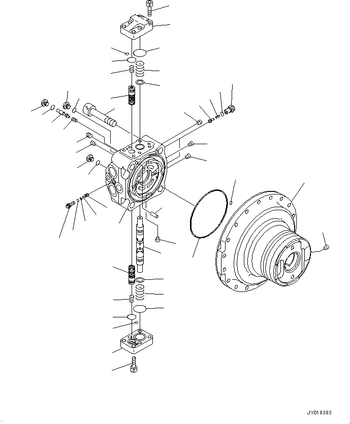 Схема запчастей Komatsu PC200-8M0 - КОНЕЧНАЯ ПЕРЕДАЧА (ВНУТР. ЧАСТИ, МОТОР ХОДА,ПРАВ.) (/)(№DBBB97-) [ХОД СИСТЕМА И ITS КОМПОНЕНТЫ]