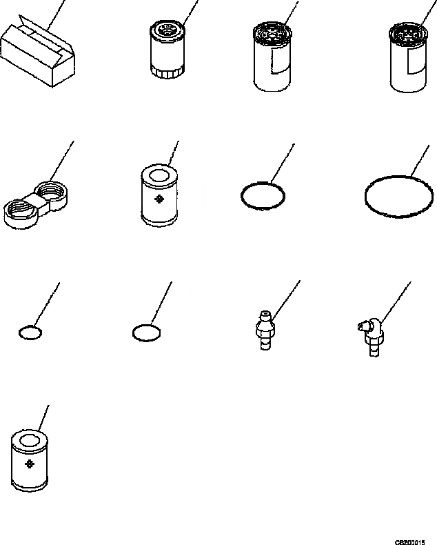 Схема запчастей Komatsu PC200-8M0 - ЗАП. ЧАСТИ (ЗАПЫЛЕНН МЕСТН. ARRANGEMENT) V [ВСПОМОГ. ЧАСТИ И ИНСТРУМЕНТ]
