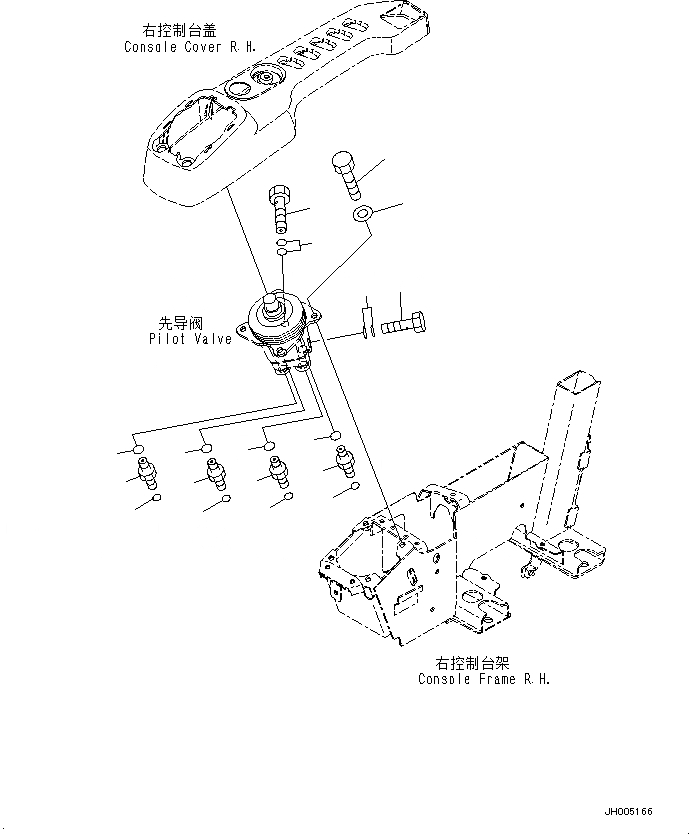 Схема запчастей Komatsu PC220-8M0 - КАБИНА (ПОЛ, КЛАПАН PPCКРЕПЛЕНИЕ ДЛЯ РАБОЧ. ОБОРУД-Я, ПРАВ.) K [КАБИНА ОПЕРАТОРА И СИСТЕМА УПРАВЛЕНИЯ]