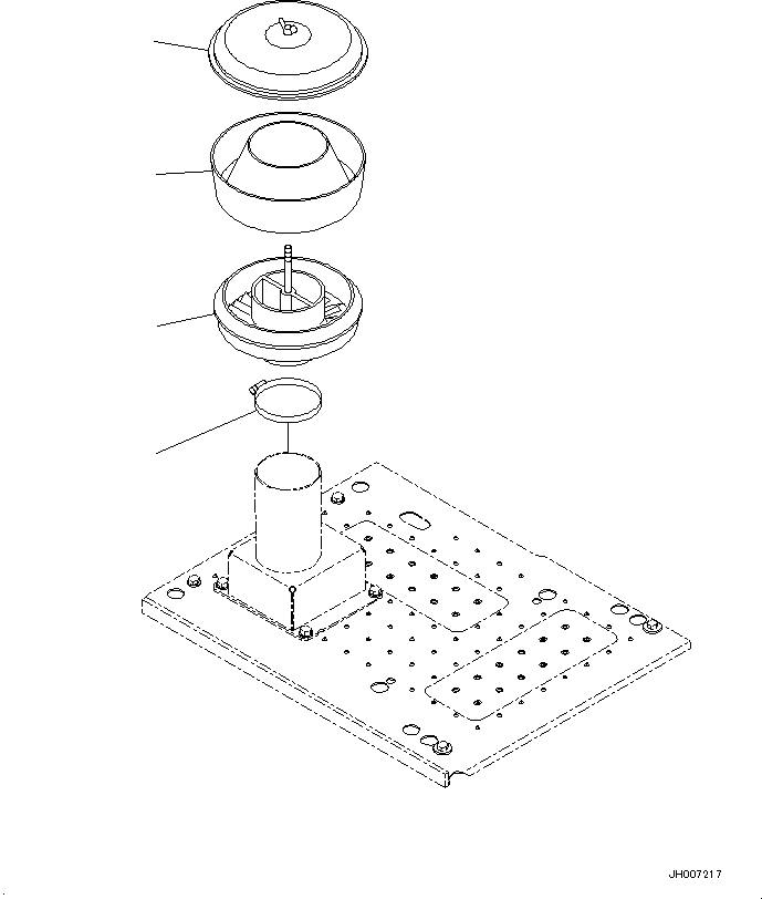 Схема запчастей Komatsu PC220-8M0 - КАБИНА КРЫШКА(ВНУТР. ЧАСТИ, ПРЕФИЛЬТР) M [ЧАСТИ КОРПУСАS И КРЫШКИ]