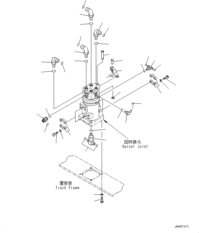 Схема запчастей Komatsu PC220-8M0 - ПОВОРОТНОЕ СОЕДИНЕНИЕ (КОМПОНЕНТЫ) N [ПОВОРОТН. КРУГ И ITS КОМПОНЕНТЫ]