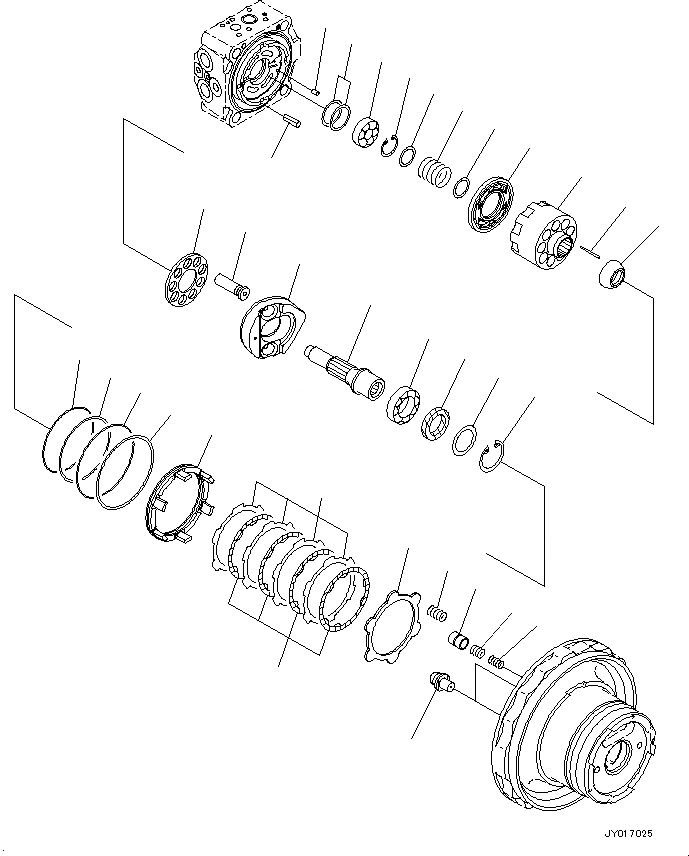 Схема запчастей Komatsu PC220-8M0 - МОТОР ХОДА И КОНЕЧНАЯ ПЕРЕДАЧА (МОТОР ХОДА) (/) [ХОД СИСТЕМА И ITS КОМПОНЕНТЫ]