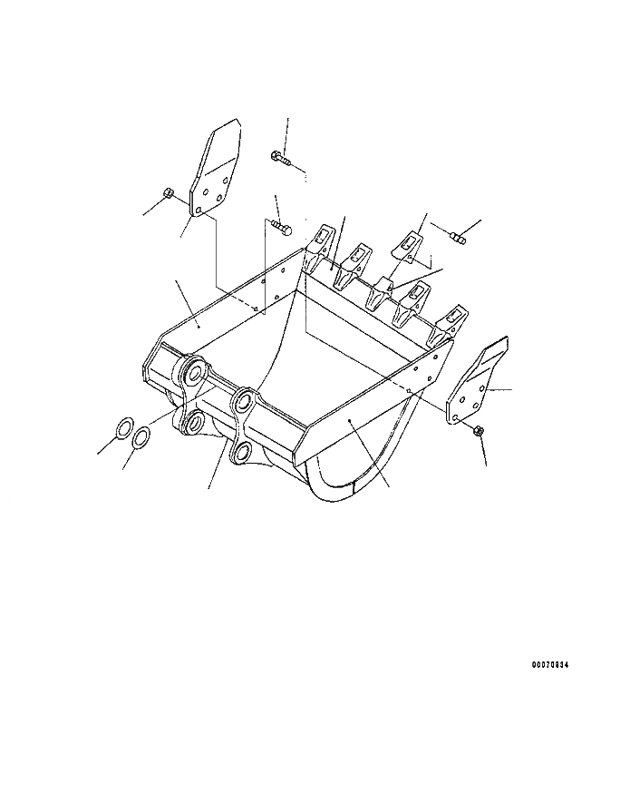 Схема запчастей Komatsu PC220-8M0 - КОВШ, .7M (ГОРИЗОНТАЛЬН. ПАЛЕЦ) (ВЫСОК. ЕМК.) (PC-8M) T [РАБОЧЕЕ ОБОРУДОВАНИЕ]