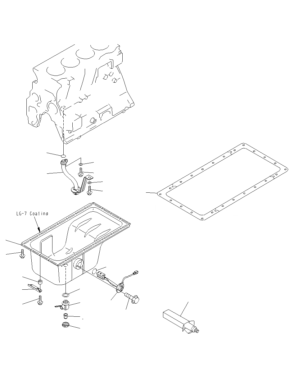 Схема запчастей Komatsu PC130F-7 - МАСЛЯНЫЙ ПОДДОН И ВСАСЫВАЮЩИЙ ПАТРУБОК A
