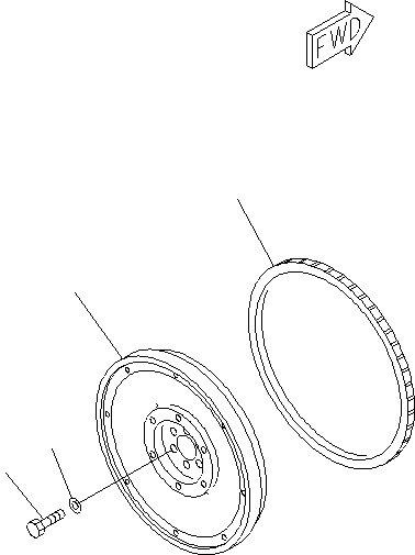 Схема запчастей Komatsu PC130F-7 - МАХОВИК A