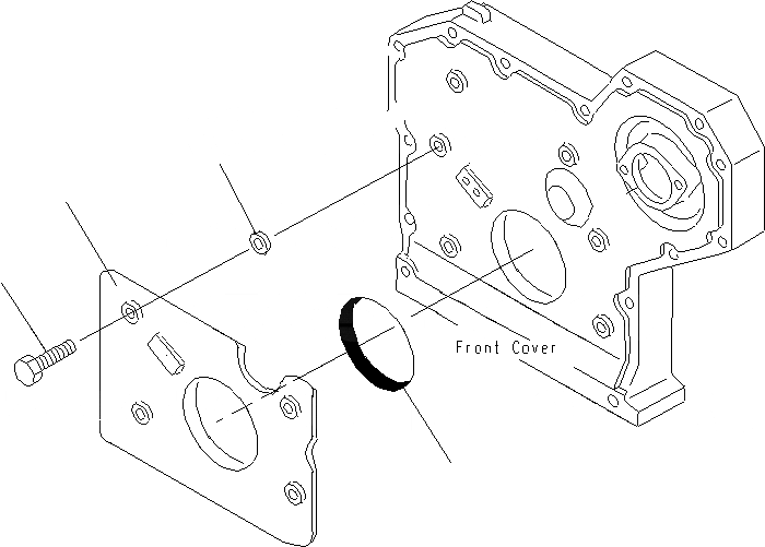 Схема запчастей Komatsu PC130F-7 - КРЫШКА(УПЛОТНЕНИЕ) A