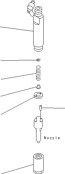 Схема запчастей Komatsu PC130F-7 - ДЕРЖАТЕЛЬ ФОРСУНКИ (ВНУТР. ЧАСТИ) A