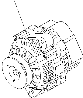 Схема запчастей Komatsu PC130F-7 - ГЕНЕРАТОР (ДЛЯ A ГЕНЕРАТОР)(НЕ ЗАКАЛЕНН. ШКИВ)(КРОМЕ ЯПОН.) A