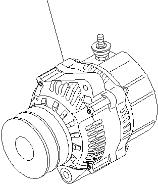 Схема запчастей Komatsu PC130F-7 - ГЕНЕРАТОР (ДЛЯ A ГЕНЕРАТОР)(НЕ ЗАКАЛЕНН. ШКИВ) A