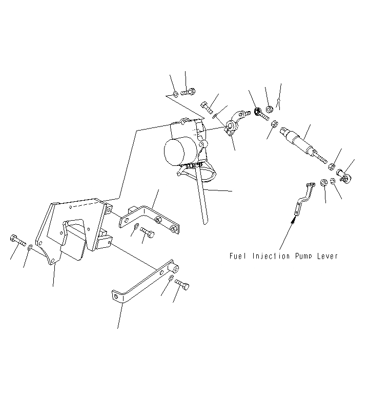 Схема запчастей Komatsu PC130F-7 - УПРАВЛ-Е ПОДАЧ. ТОПЛИВА B