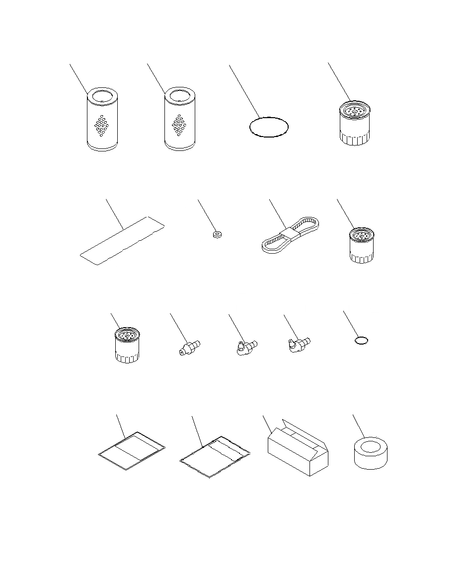 Схема запчастей Komatsu PC130F-7 - ЗАП. ЧАСТИ V