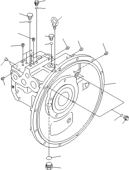 Схема запчастей Komatsu PC130F-7 - ОСНОВН. НАСОС (/8) Y