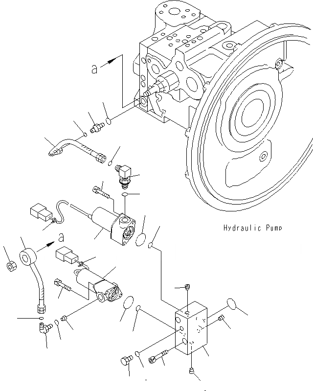 Схема запчастей Komatsu PC130F-7 - ОСНОВН. НАСОС (8/8) Y