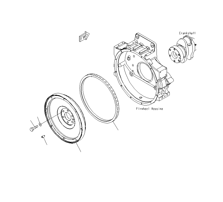 Схема запчастей Komatsu PC400LCSE-8R - МАХОВИК A