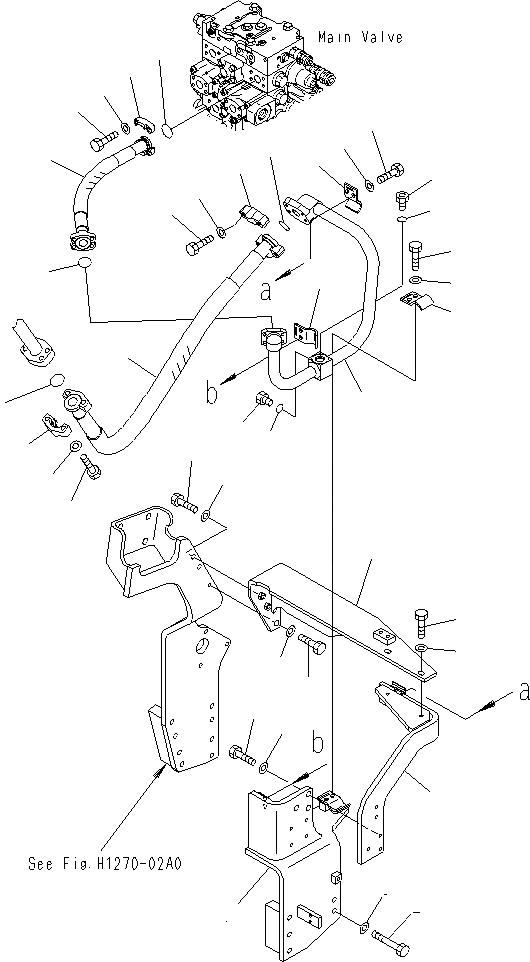 Схема запчастей Komatsu PC400LCSE-8R - НАВЕСНОЕ ОБОРУД-Е (ОСНОВН. ЛИНИЯ. L.H) ( АКТУАТОР) H