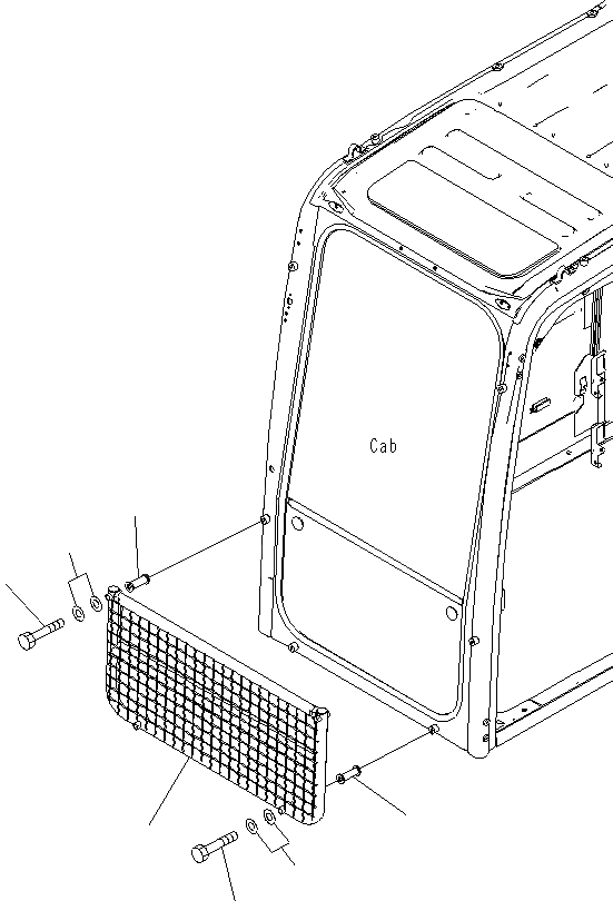 Схема запчастей Komatsu PC400LCSE-8R - HALF ЧАСТИ КОРПУСА K