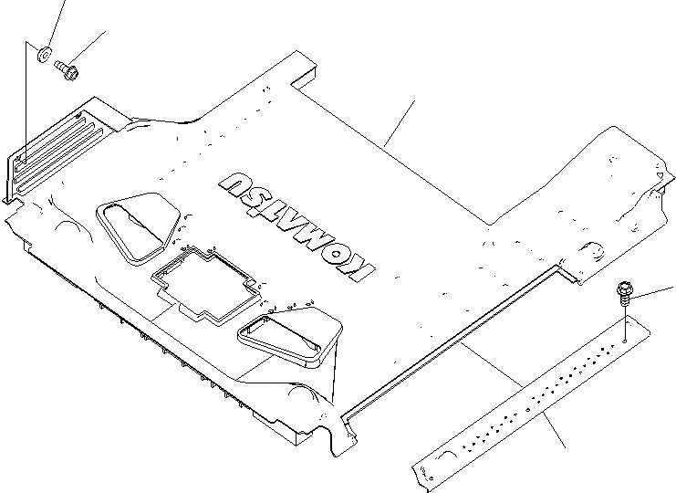 Схема запчастей Komatsu PC400LCSE-8R - ПОЛ МАТЕРИАЛ K
