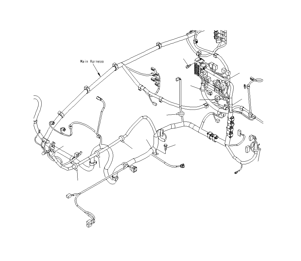 Схема запчастей Komatsu PC400LCSE-8R - КАБИНА (КАБИНА IN ЧАСТИ) (ОСНОВН. Э/ПРОВОДКА КРЕПЛЕНИЕ) K