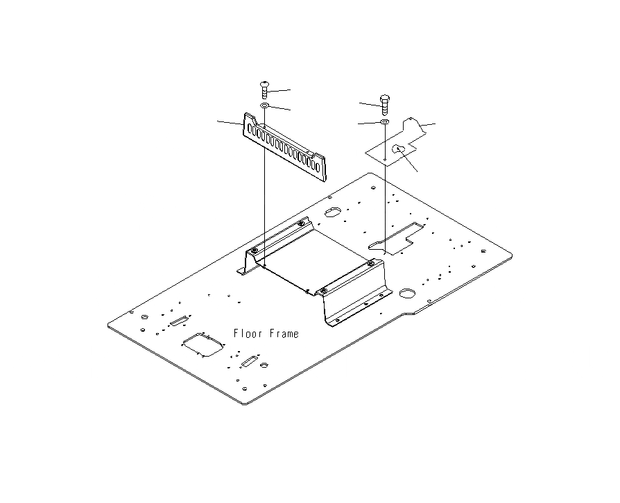 Схема запчастей Komatsu PC400LCSE-8R - КАБИНА (НИЖН. КРЫШКА) (БЕЗ КОНДИЦ. ВОЗДУХА) K