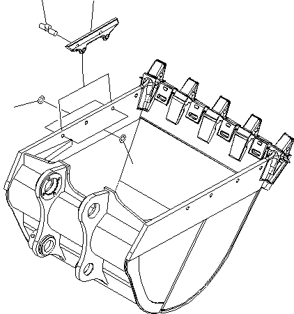 Схема запчастей Komatsu PC400LCSE-8R - БОКОРЕЗЫ (ДЛЯ УСИЛЕНН. КОВША) T