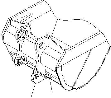 Схема запчастей Komatsu PC400LCSE-8R - КРЮК (ДЛЯ КОВША) (ДЛЯ .9M КОВШ) T