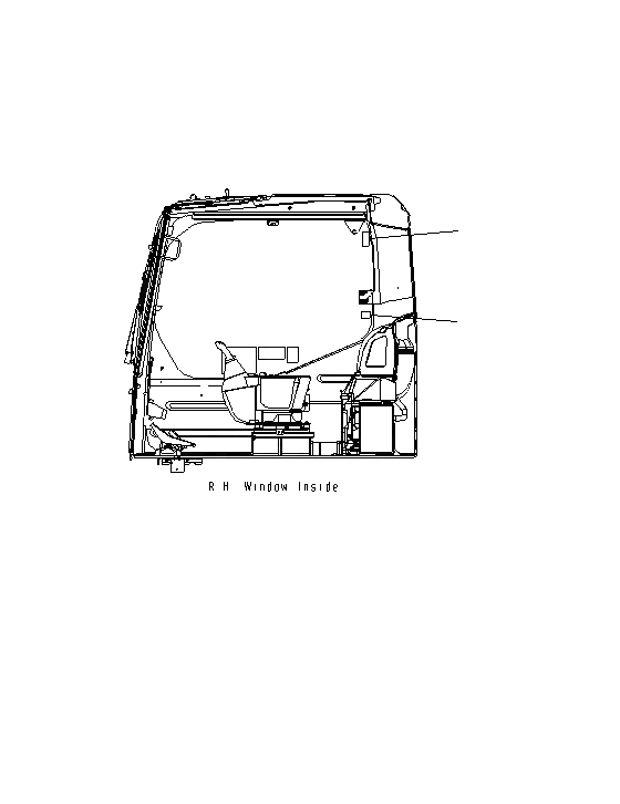 Схема запчастей Komatsu PC400LCSE-8R - ПРЕДУПРЕЖДАЮЩ. МАРКИРОВКА (КАБИНА WINDЗАЩИТН. БЛОКИР. OPERATION) (АНГЛ.) U
