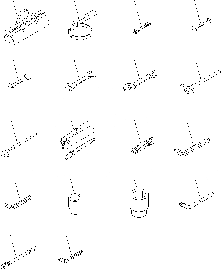 Схема запчастей Komatsu PC400LCSE-8R - ИНСТРУМЕНТ V