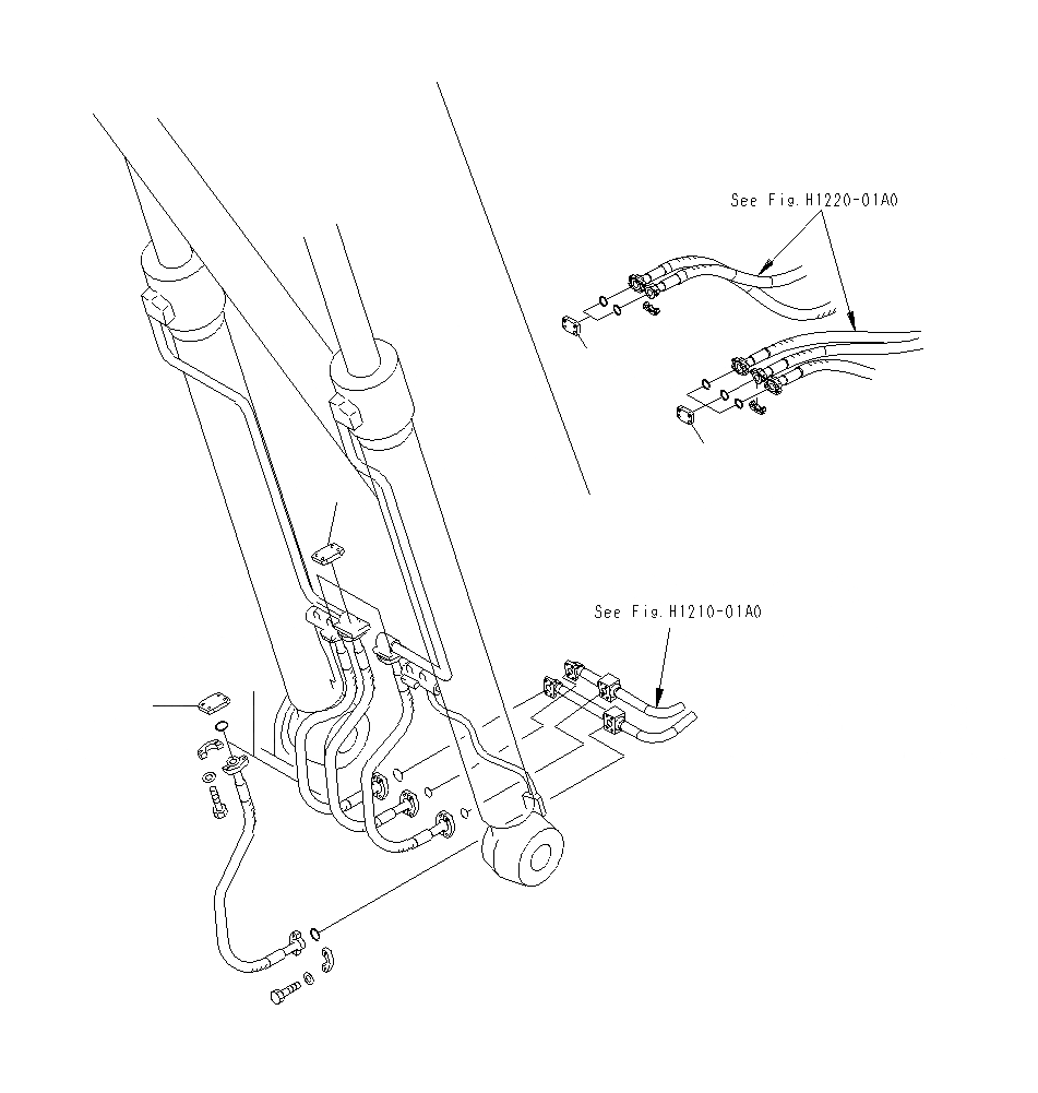 Схема запчастей Komatsu PC400LCSE-8R - ЭЛЕМЕНТЫ (КУЗОВ) W