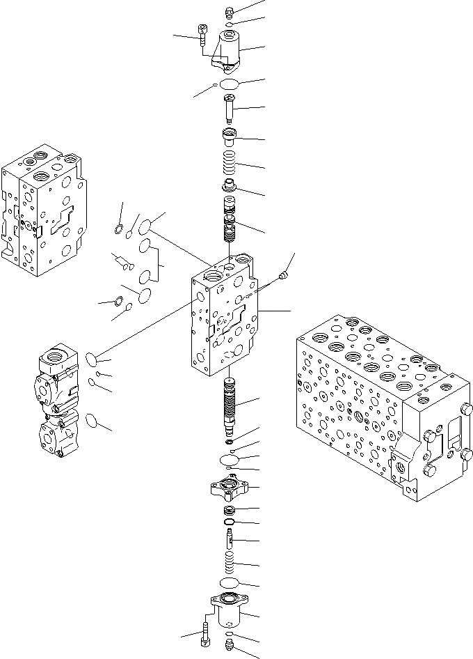 Схема запчастей Komatsu PC400LCSE-8R - ОСНОВН. КЛАПАН ( ACTUTOR) (7/) Y