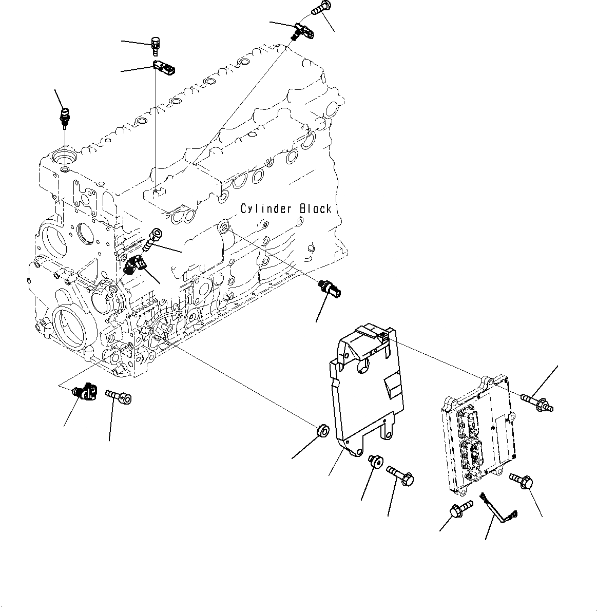 Схема запчастей Komatsu PC200-8M0 - ТОПЛИВН. ВПРЫСК КОНТРОЛЛЕР КОМПОНЕНТЫ A
