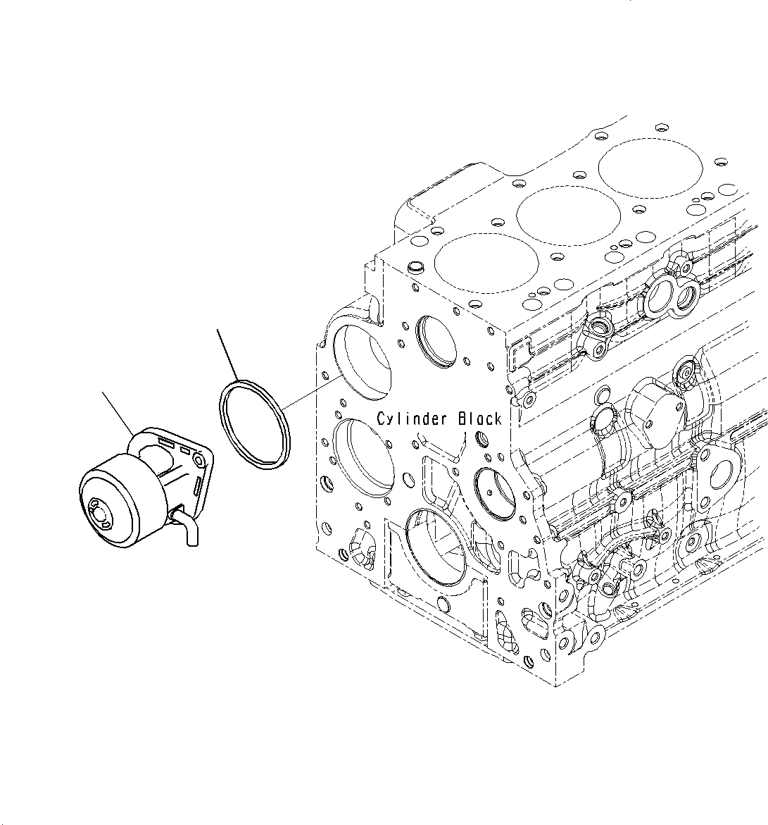 Схема запчастей Komatsu PC200-8M0 - ВОДЯНАЯ ПОМПА A