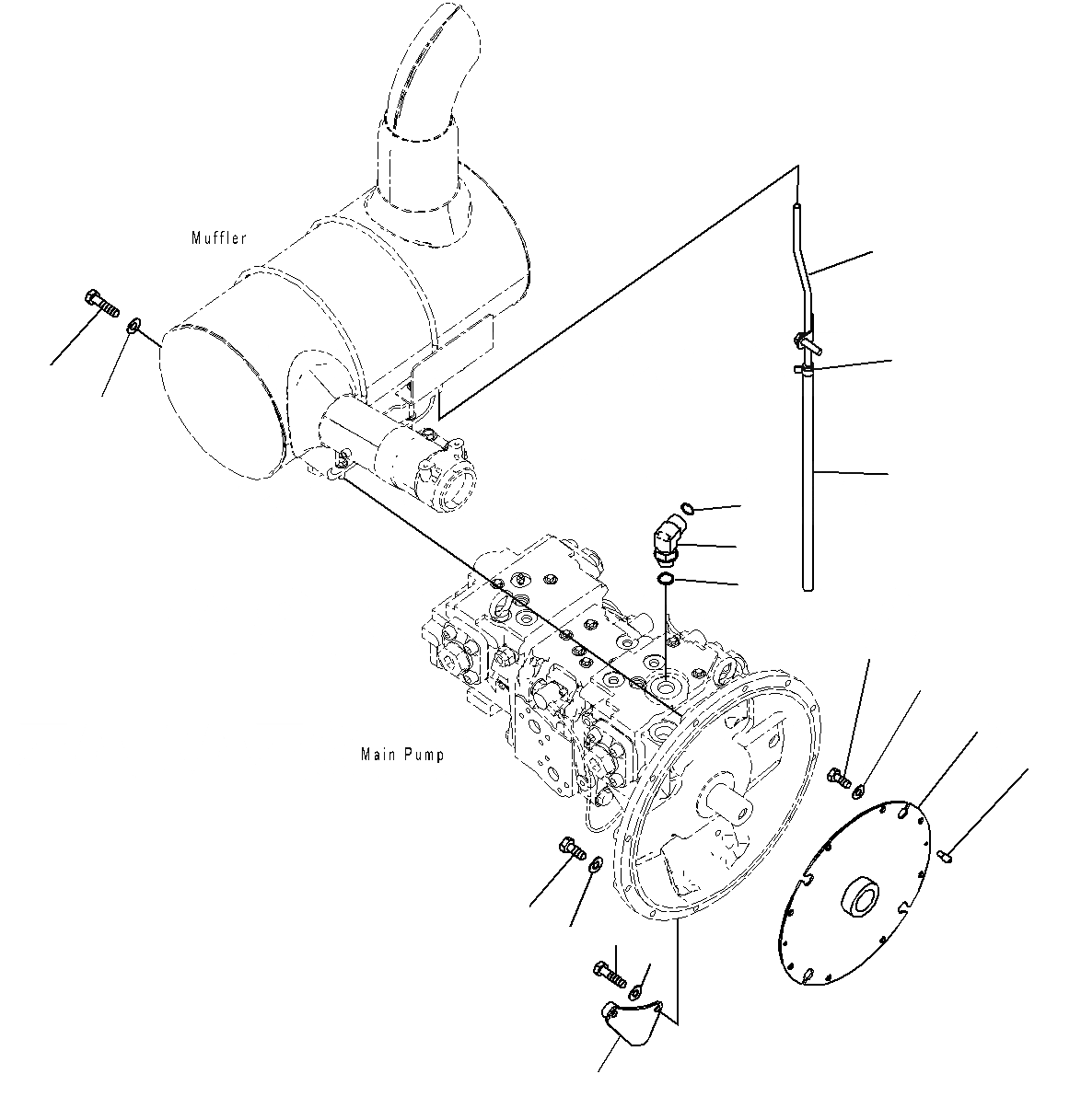 Схема запчастей Komatsu PC200-8M0 - ДЕМПФЕР(/) B