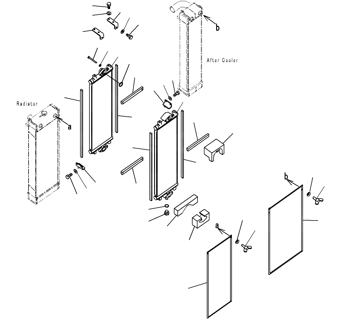 Схема запчастей Komatsu PC200-8M0 - МАСЛООХЛАДИТЕЛЬ C