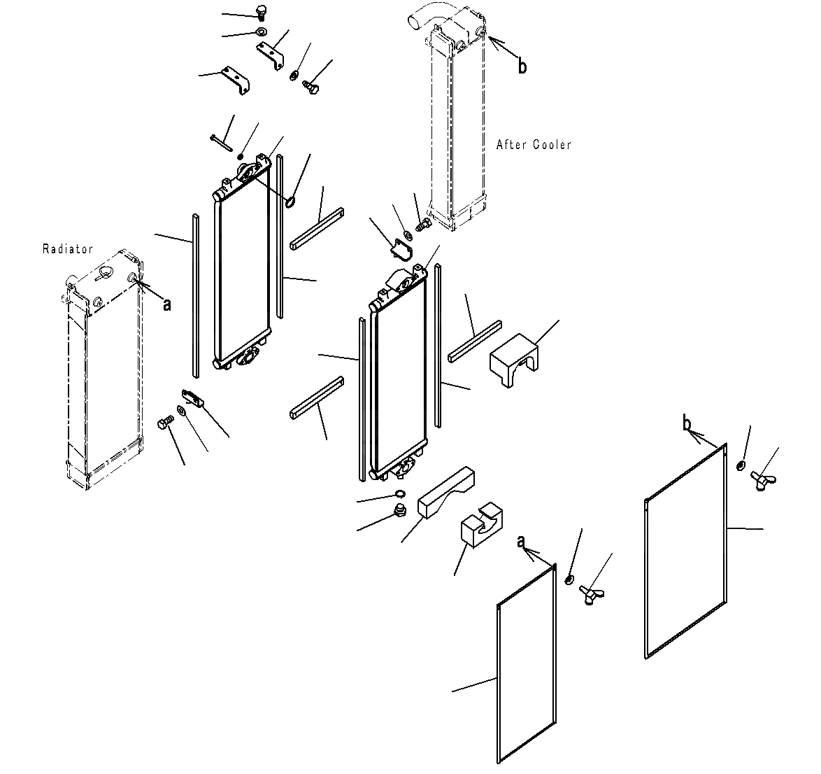 Схема запчастей Komatsu PC200-8M0 - МАСЛООХЛАДИТЕЛЬ(ЗАПЫЛЕНН)(БЕЗ КОНДИЦ. ВОЗДУХА) C