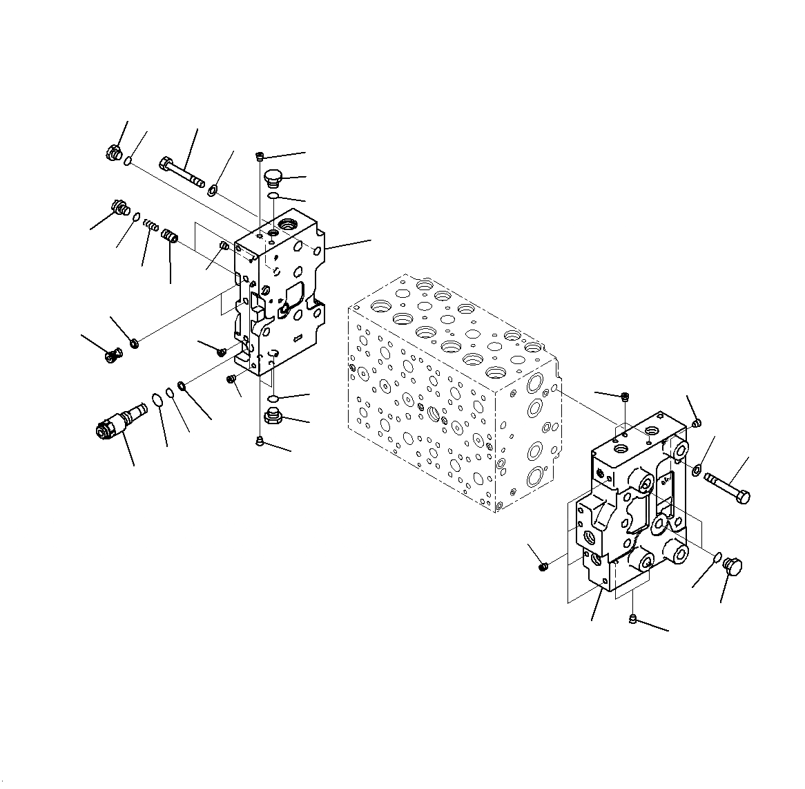 Схема запчастей Komatsu PC200-8M0 - ОСНОВН. УПРАВЛЯЮЩ. КЛАПАН(ВНУТР. ЧАСТИ)(7/7) H