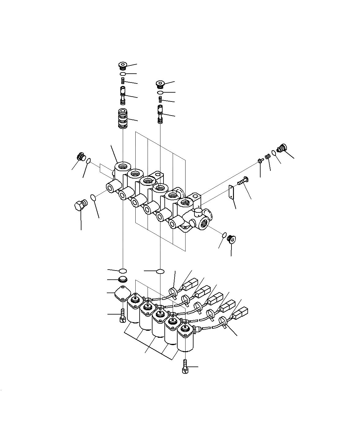 Схема запчастей Komatsu PC200-8M0 - СОЛЕНОИДНЫЙ КЛАПАН(ВНУТР. ЧАСТИ) H