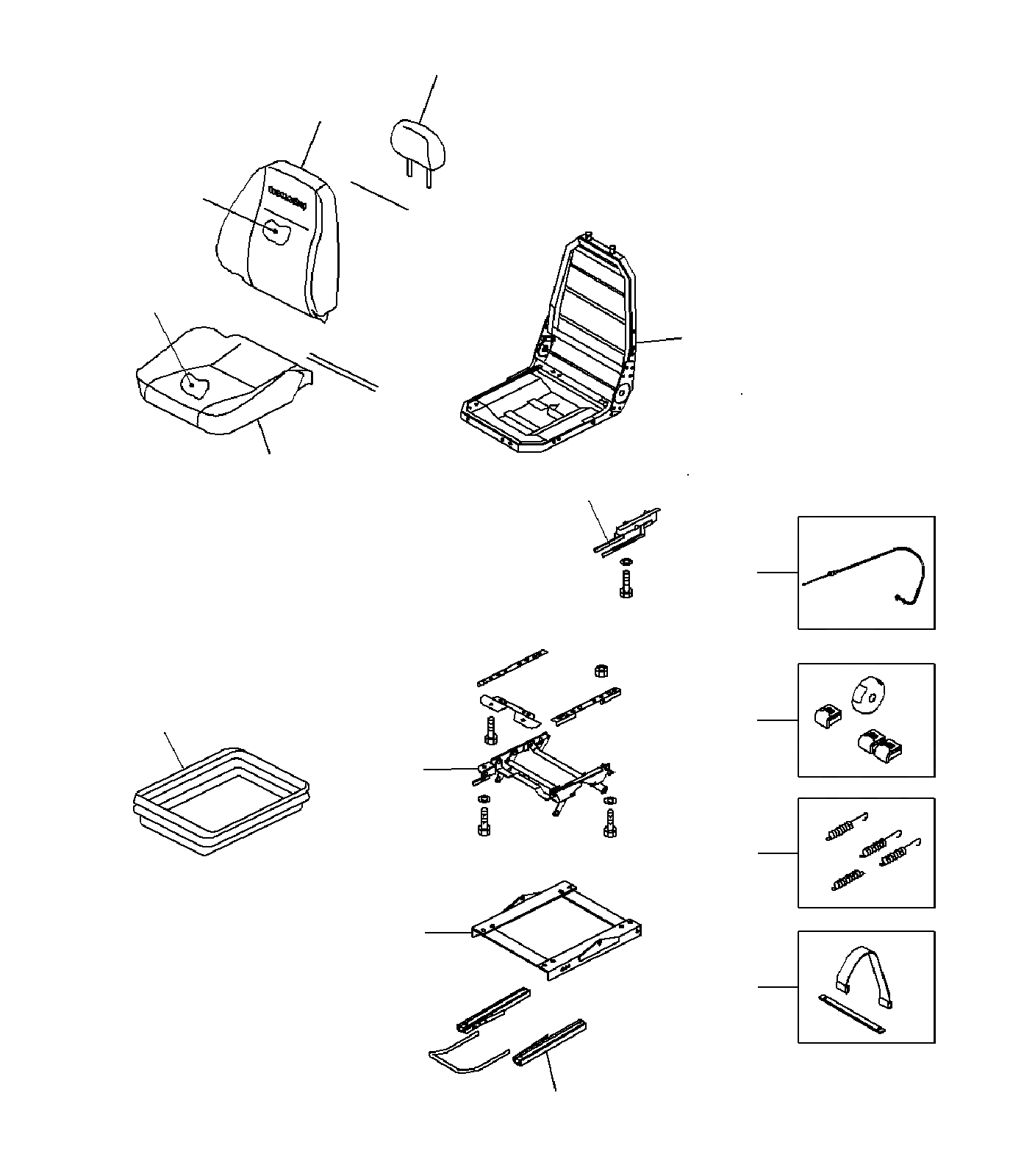 Схема запчастей Komatsu PC200-8M0 - СИДЕНЬЕ ОПЕРАТОРА(ЖЕСТК.)(/) K