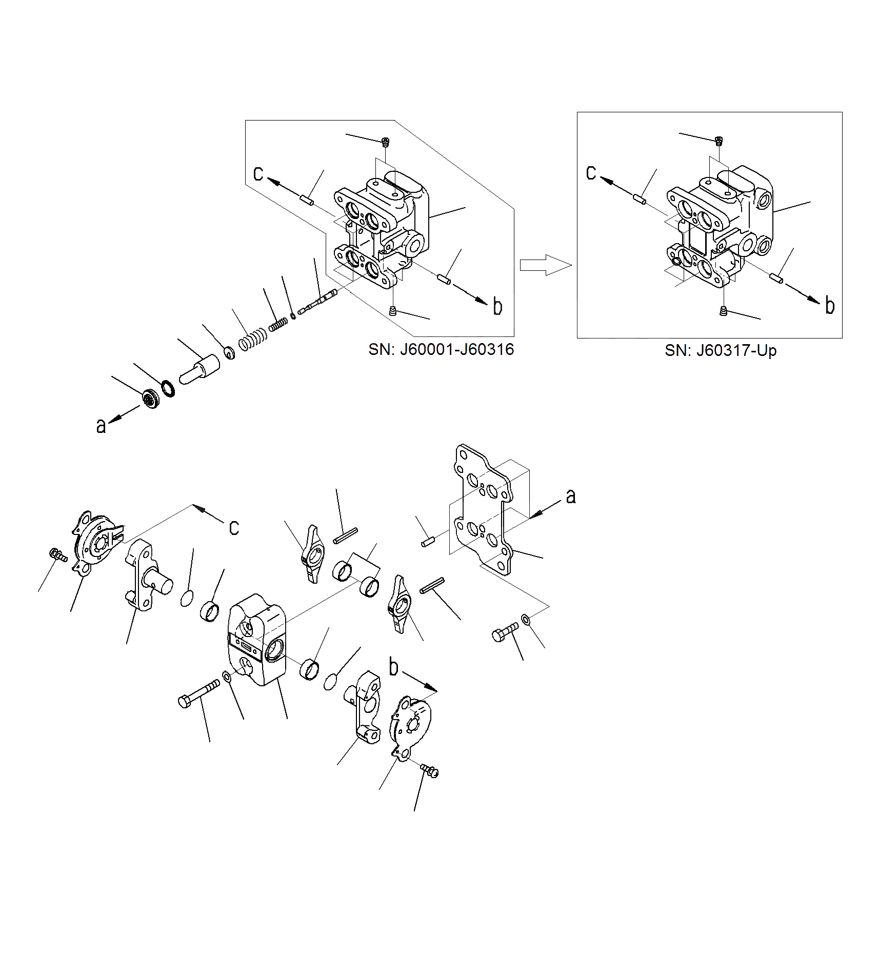 Схема запчастей Komatsu PC200-8M0 - КАБИНА(КЛАПАН PPCДЛЯ ХОД) K