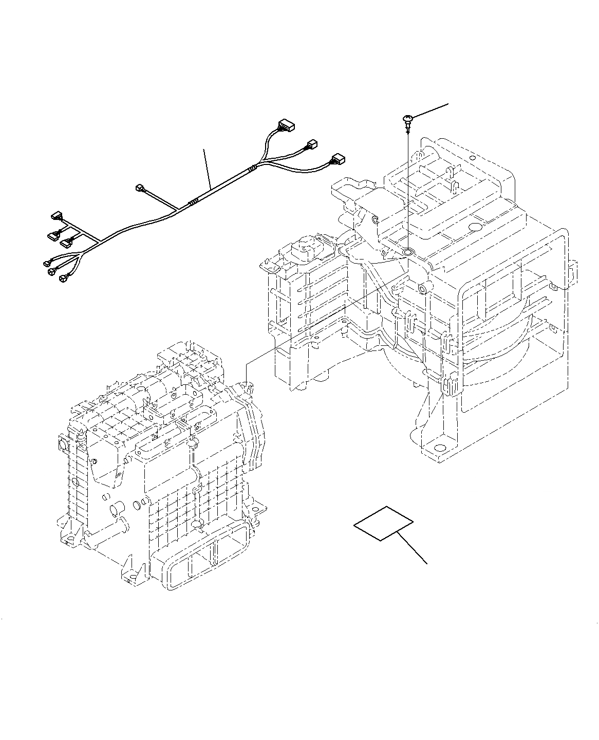 Схема запчастей Komatsu PC200-8M0 - КАБИНА(БЛОК КОНДИЦИОНЕРА)(/) K
